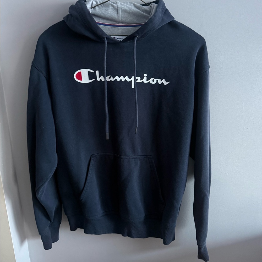 Champion Men's Navy Hoodie